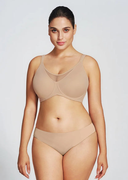 Mesh Cooling Full Coverage Minimizer Bra