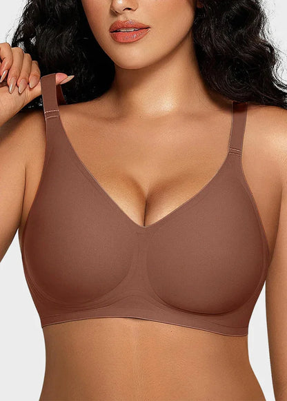 Deep V Seamless Wireless Push Up Bras for Women