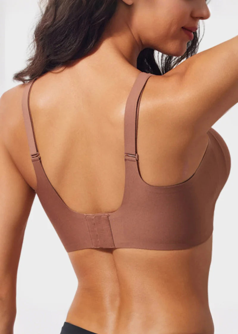Deep V Seamless Wireless Push Up Bras for Women