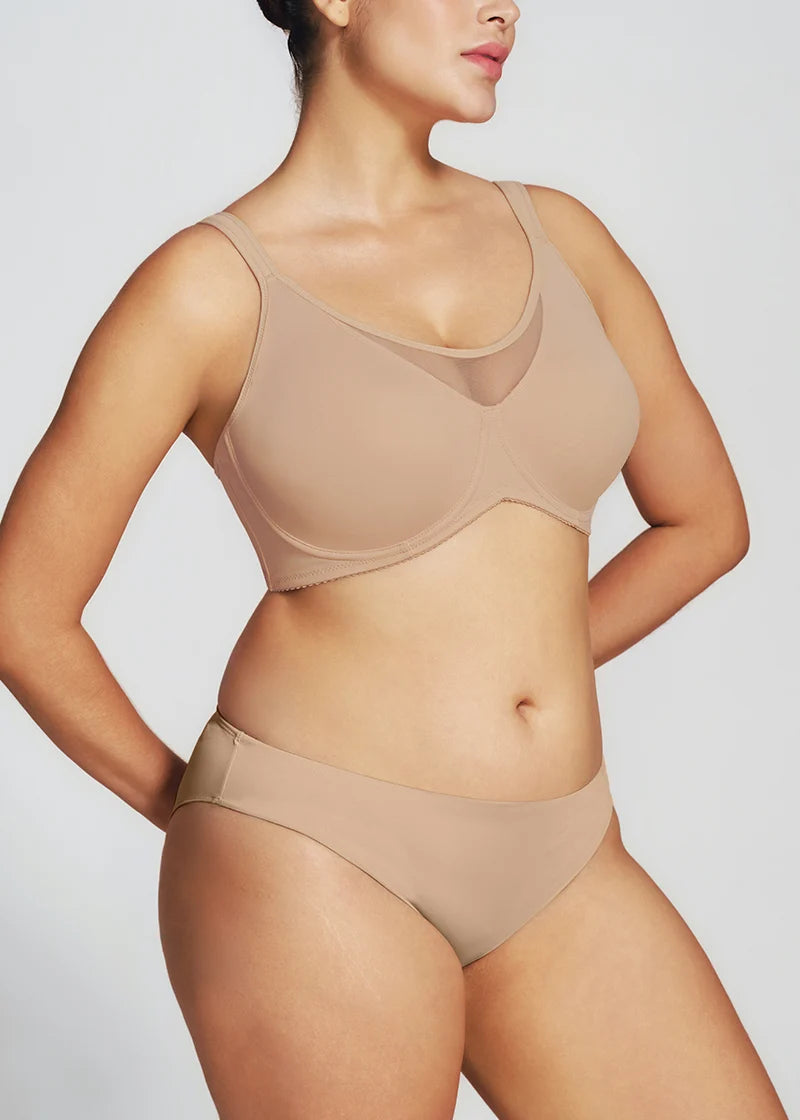 Mesh Cooling Full Coverage Minimizer Bra