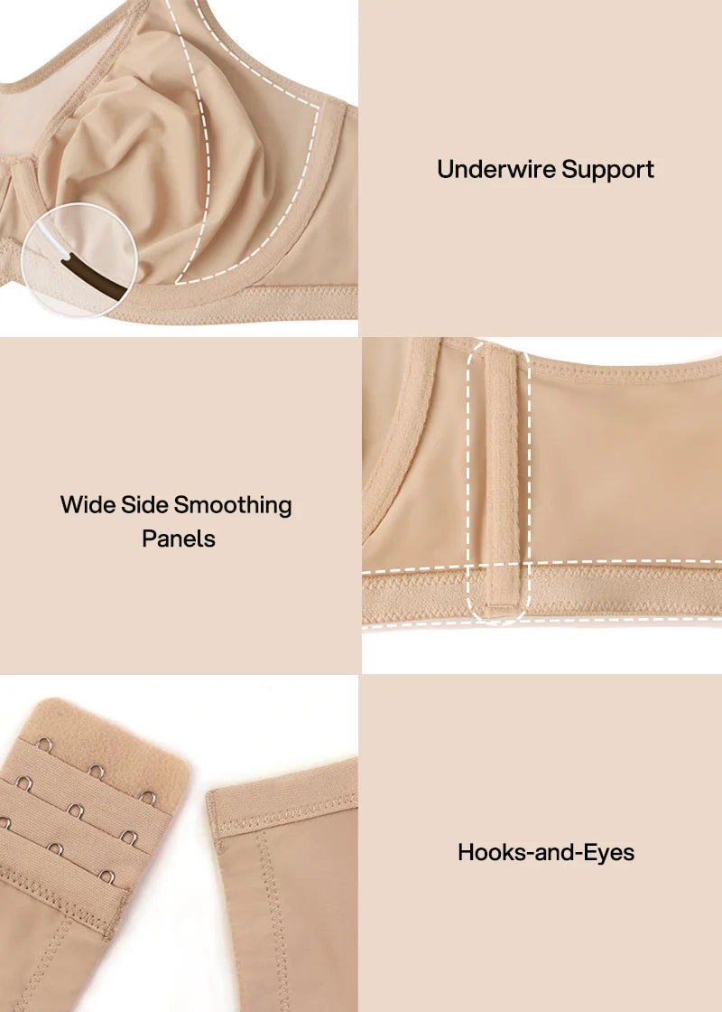 Mesh Cooling Full Coverage Minimizer Bra