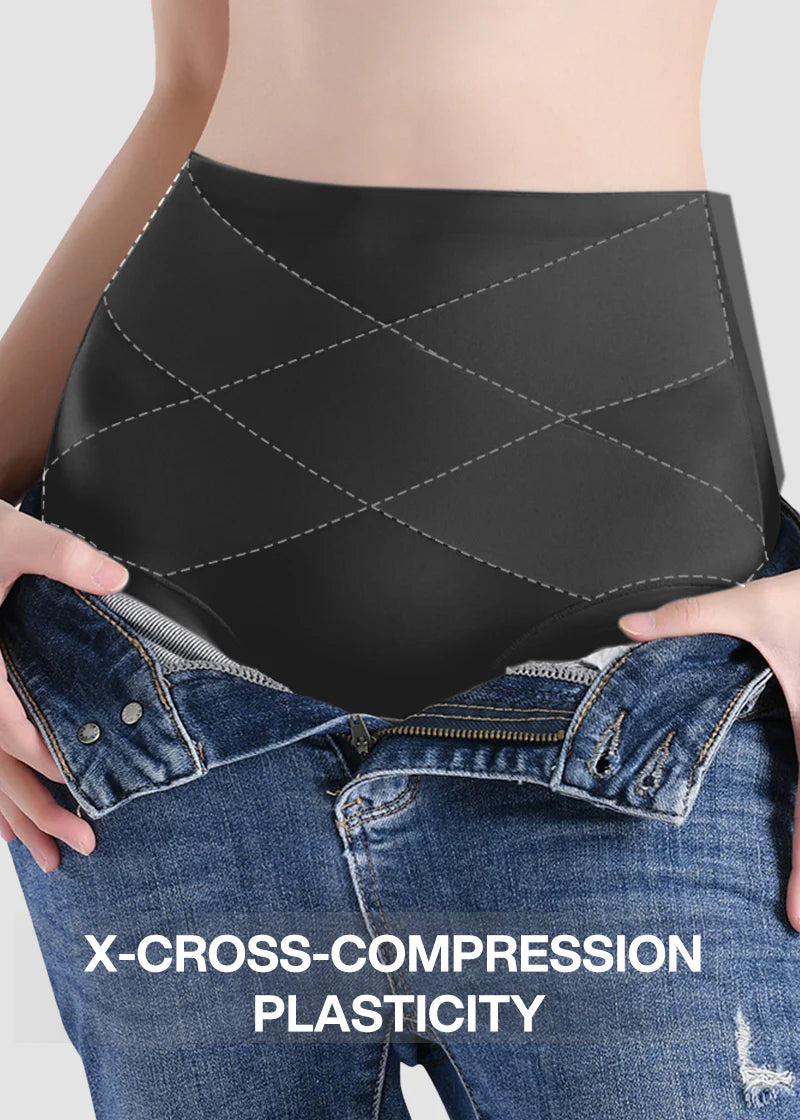 High-Waisted Cross Front Shaping Panties (6-Pack)