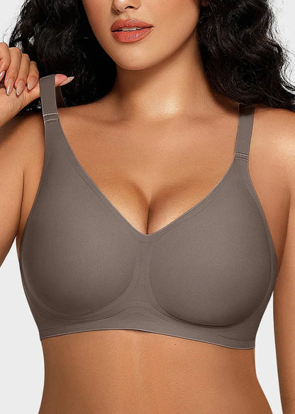 Deep V Seamless Wireless Push Up Bras for Women