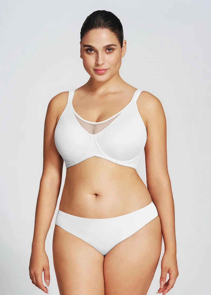 Mesh Cooling Full Coverage Minimizer Bra