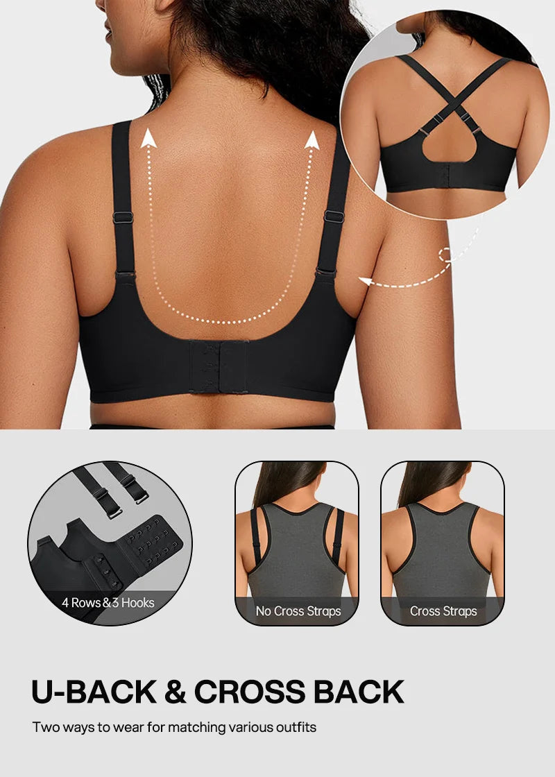 Deep V Seamless Wireless Push Up Bras for Women