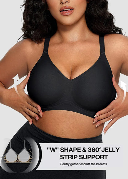 Deep V Seamless Wireless Push Up Bras for Women