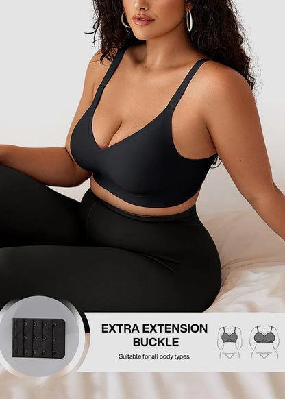 Deep V Seamless Wireless Push Up Bras for Women