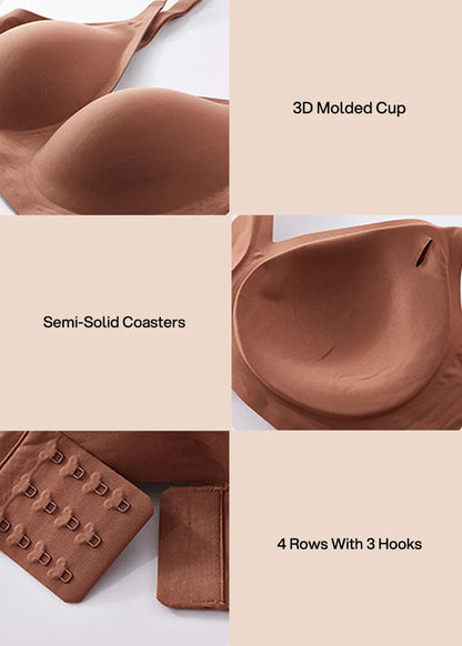 Deep V Seamless Wireless Push Up Bras for Women
