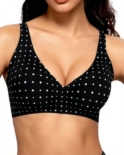 Deep V Seamless Wireless Push Up Bras for Women