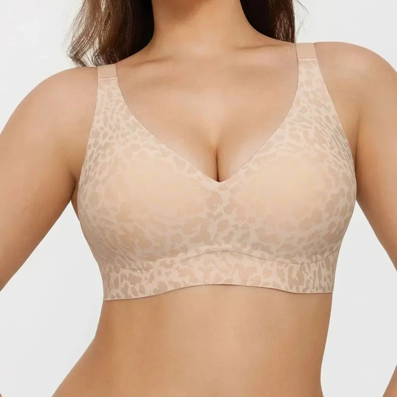 Deep V Seamless Wireless Push Up Bras for Women
