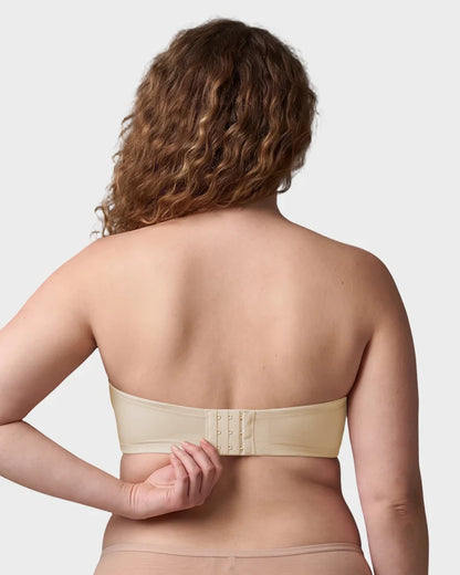 No-Slip Strapless Mesh Bra for Full Bust Support